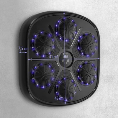 4. TB03 ELEKTRONICZNA TARCZA BOKSERSKA BLUETOOTH Z MUZYKĄ I RĘKAWICAMI HMS