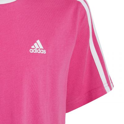 4. Koszulka adidas Essentials 3-Stripes Cotton Loose Fit Boyfriend Tee Jr IC3639
