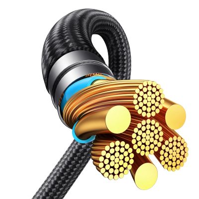 4. Kabel Joyroom Speedy Series S-A21 2w1 USB-C - USB-C / USB-C 100W 1.5m - czarny