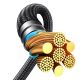 4. Kabel Joyroom Speedy Series S-A21 2w1 USB-C - USB-C / USB-C 100W 1.5m - czarny