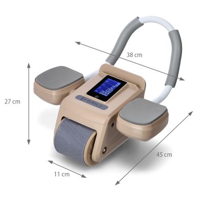 10. Automatyczne koło do ćwiczeń mięśni brzucha KA08 z wyświetlaczem LCD i ładowaniem HMS