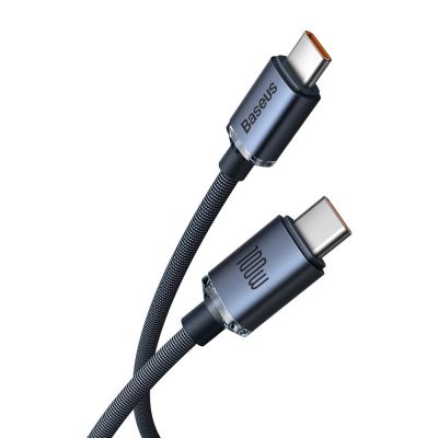 2. Kabel Baseus CAJY000601 USB-C - USB-C PD 100W 5A 480Mb/s 1,2m - czarny