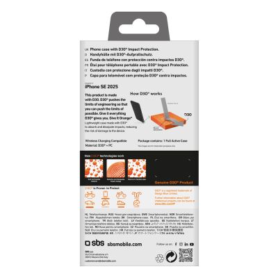 3. Etui SBS Full Active D3O do iPhone 16e - czarne