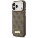 2. Etui Guess 4G Logo Plate MagSafe na iPhone 17 Pro Max - brązowe