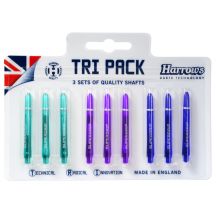 Shafty Harrows TRI PACK Supergrip 3x3 kolorowe