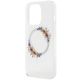 6. Etui Guess IML Flowers Wreatch MagSafe na iPhone 15 Pro Max - przezroczyste