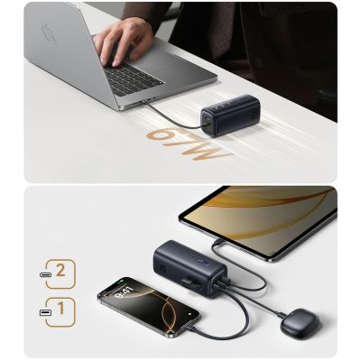 10. Powerbank Baseus EnerGeek GX11 MiFi 20000mAh 67W z funkcją Wi-Fi - czarny