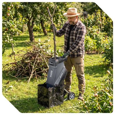 12. Rozdrabniacz nożowy do gałęzi elektryczny 2500W 45L W94205 WUBER