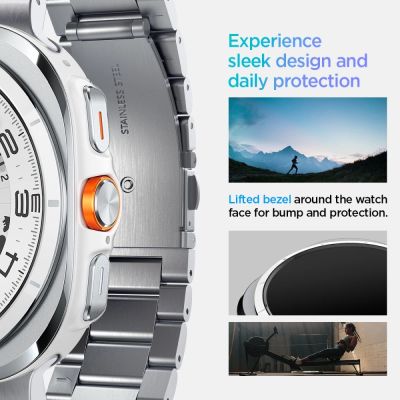 11. Bransoleta Spigen Modern Fit Band na Samsung Galaxy Watch Ultra 47mm - srebrna