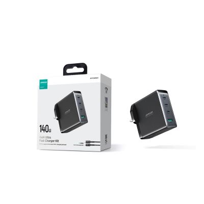 7. Ładowarka GaN UK Joyroom JR-TCG05UK 140W 3x USB-C USB-A + kabel USB-C / USB-C 240W 1.2m