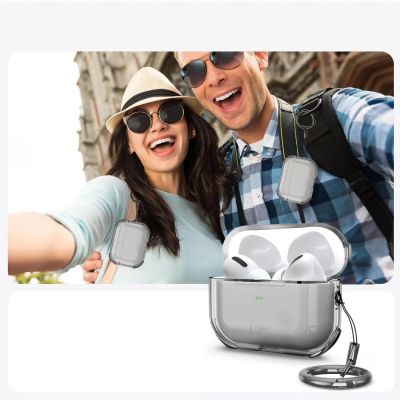 10. Etui Tech-Protect Bounce na AirPods Pro 3 - półprzezroczyste