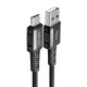 Acefast kabel USB - USB Typ C 1,2m, 3A czarny (C1-04 black)