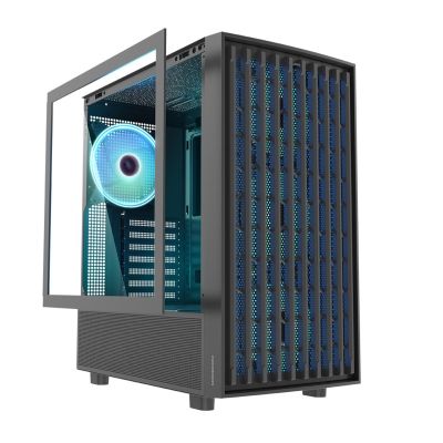 2. MODECOM OBUDOWA BREEZE ARGB FLOW MIDI USB TYPE -C CZARNA