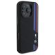 4. Etui BMW Silicone Cut Tricolor Lines MagSafe na iPhone 16 Pro Max - czarne