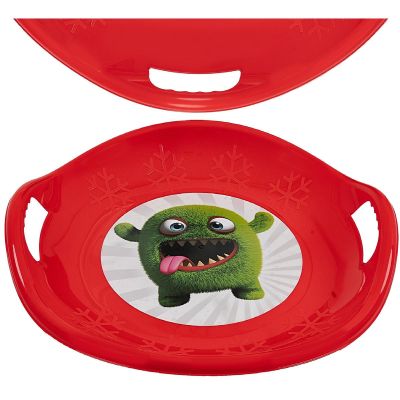 4. ŚLIZG TALERZ ZJAZDOWY UFO CZERWONY PROFILOWANY R.M