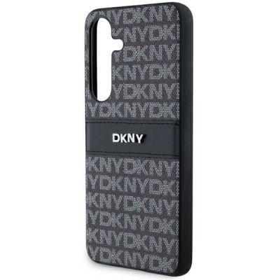 5. Etui DKNY Leather Mono Stripe & Metal Logo na Samsung Galaxy S24 - czarne