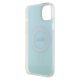7. Etui Guess IML Iridescent MagSafe do iPhone 15 Plus - turkusowe