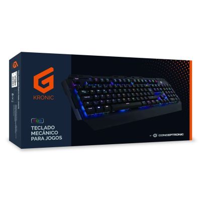 3. Conceptronic KRONIC klawiatura Gaming USB QWERTY Portugalski Czarny