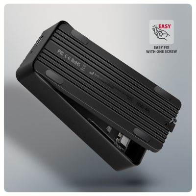 13. Axagon EEM2-40G obudowa do dysków twardych Obudowa SSD Czarny M.2