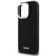 6. Etui DKNY Plain Silver Logo MagSafe na iPhone 16 Pro Max - czarne