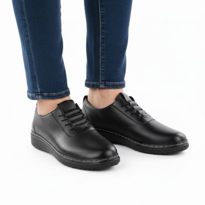 4. Półbuty damskie komfortowe czarne UNISOFT 5933