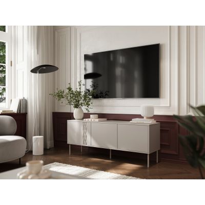 3. Szafka RTV 3D TRESSE 150x40x55 kaszmir mat