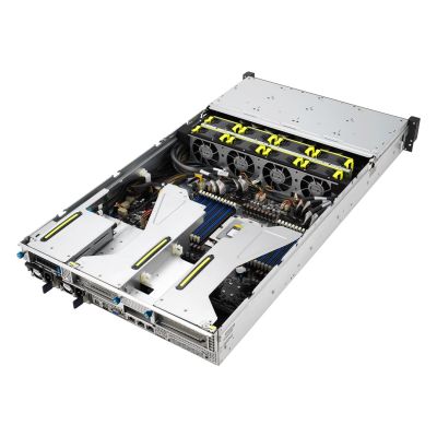 10. Platforma Asus Rack (2U) RS520A-E12-RS24U AMD Epyc 9004 (24x NVMe, 2xGPU, 2x1Gbe, IPMI, 1+1 1600W)