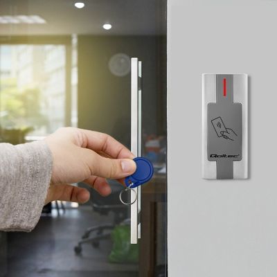 5. QOLTEC CZYTNIK KART I BRELOKÓW ZBLIŻENIOWY RFID | METALOWA OBUDOWA