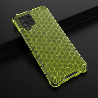 4. Honeycomb etui pancerny pokrowiec z żelową ramką Samsung Galaxy A42 5G zielony