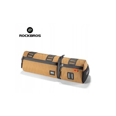 Rockbros torba rowerowa wielofunkcyjna 2w1 2l brąz