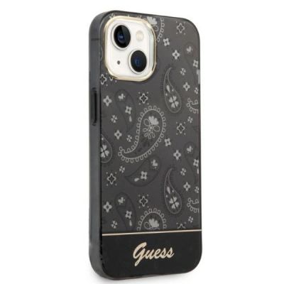 4. Etui Guess Bandana Paisley na iPhone 14 / 15 / 13 6.1" - czarne