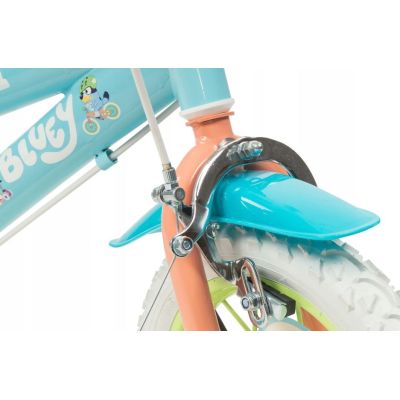 23. Rower dziecięcy TOIMSA Bluey 12"  Błękitno-limonkowy