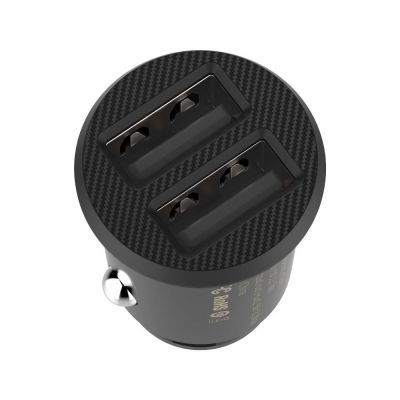 3. Mini ładowarka Baseus Grain Car Charger CCALL-ML01 samochodowa 2x USB-A 3.1A - czarna
