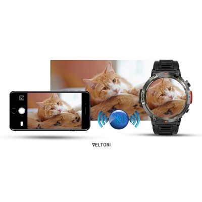 16. Smartwatch VELTORI VT140-1 Czarny Pasek Silikonowy