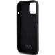 7. Etui Karl Lagerfeld Silicone Choupette Metal Pin na iPhone 15 Plus / 14 Plus - czarne