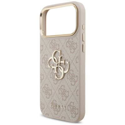 6. Etui Guess 4G Big 4G Classic Logo Big Strap Metal Buttons na iPhone 18 Pro Max / 17 Pro Max - różowe