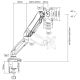 3. Deltaco ARM-534 uchwyt / stojak do monitorów 68,6 cm (27") Biurko Czarny