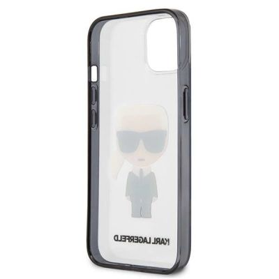 7. Etui Karl Lagerfeld Iconik Karl na iPhone 13 mini - przezroczyste