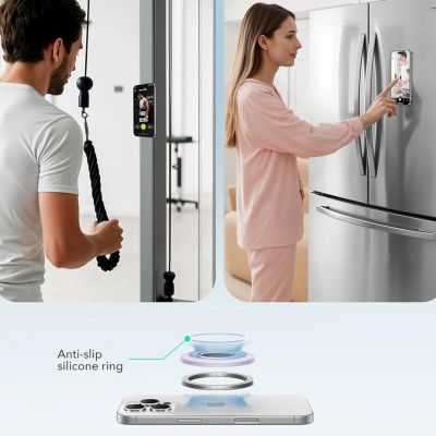 4. Uchwyt ESR Magnetic HaloLock MagSafe na telefon - fioletowy