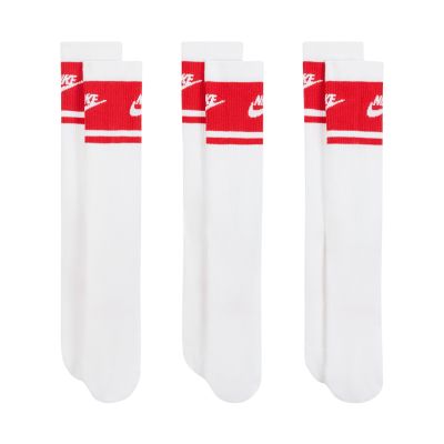 Skarpety Nike Everyday Elevated Crew 3 pary biało-czerwone IM7949 900
