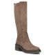Kozaki damskie zamszowe na klocku taupe Filippo DKZ8310