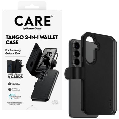 5. Etui CARE by PanzerGlass Tango 2w1 Wallet na Samsung Galaxy S26+ - czarne