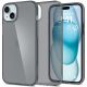 7. Etui Spigen Crystal Flex na iPhone 15 Plus - szaro-przezroczyste
