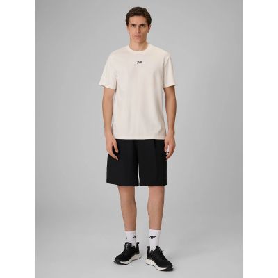 3. T-shirt regular gładki męski 4F | Robert Lewandowski RL9KSS26TTSHM3937-11S
