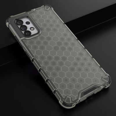 4. Honeycomb etui pancerny pokrowiec z żelową ramką Samsung Galaxy A03s (166,5) czarny