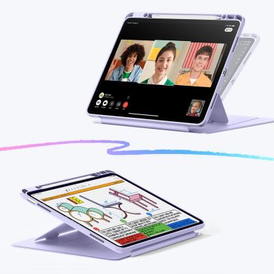 3. Etui ESR Flip Hybrid na iPad Air 13" (2024/2025/2026) - fioletowe