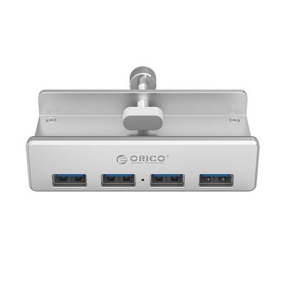2. Hub Orico MH4PU montowany na zacisk 4x USB-A 3.0 - srebrny
