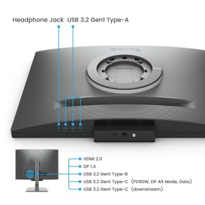 6. BenQ RD280U monitor komputerowy 71,6 cm (28.2") 3840 x 2560 px 4K Ultra HD Czarny