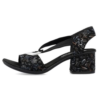 13. Komfortowe sandały Rieker W RKR679 czarne