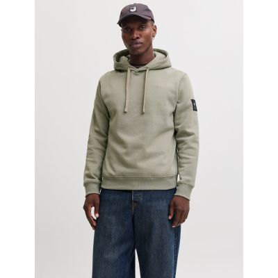 Jack&Jones męska bluza z kapturem JJCLEVELAND SWEAT HOOD SN 12298441 VETIVER